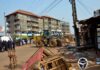 Opération de déguerpissement à Conakry : la Police nationale déploie les grands moyens au marché d’Enco 5